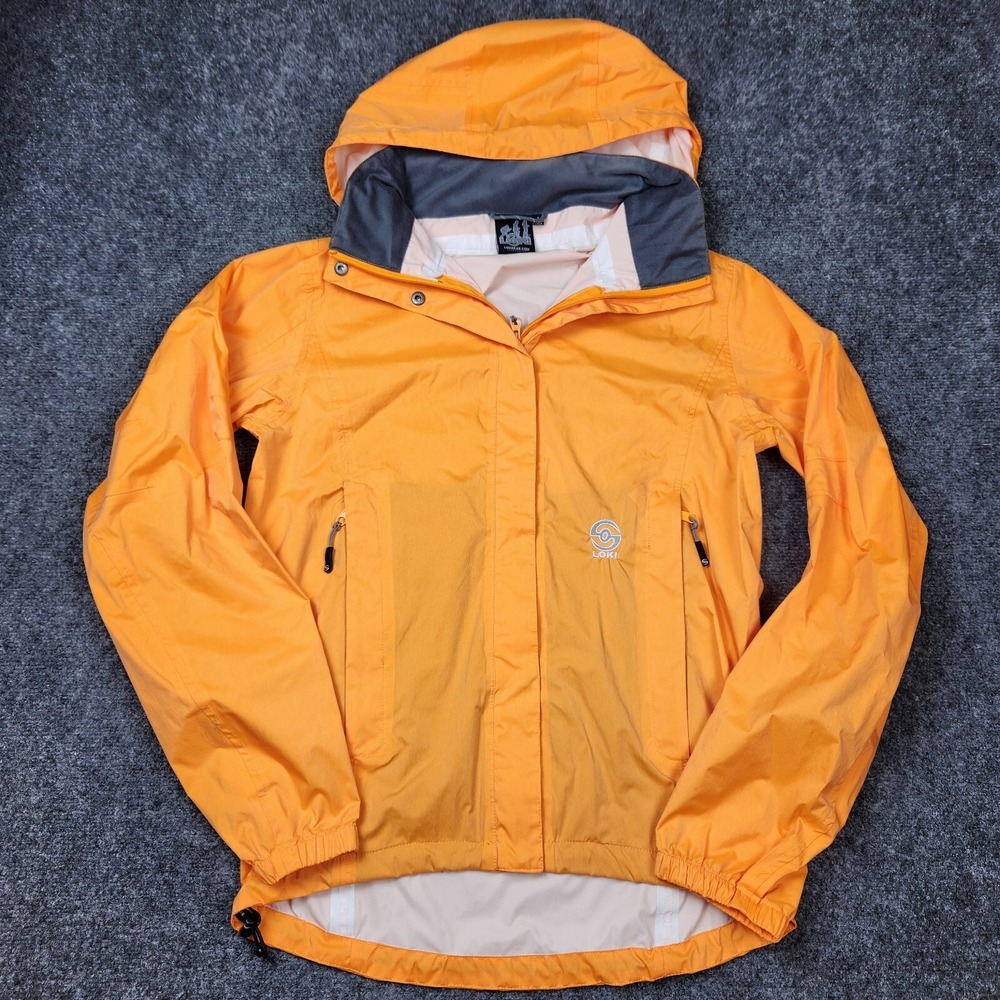 Loki Gear Jacket Mens Small Windbreaker Outdoor Hiking Full Zip Anorak Rain Coat